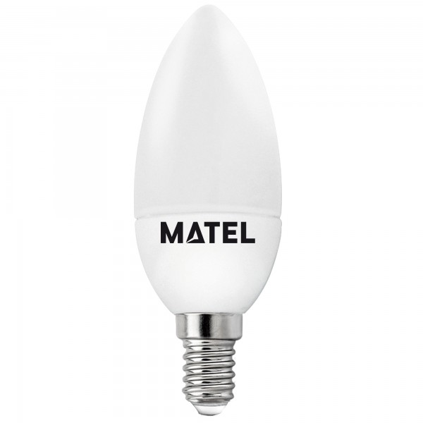 Bomb.led vela e14  8w.neutra (caja de 10 unidades)
