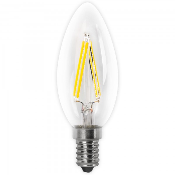 Bomb.led filam.vela clara e14 4w.fria (caja de 10 unidades)