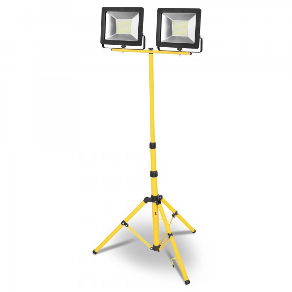 Proyector led tripode 5mt.2x50w.fria