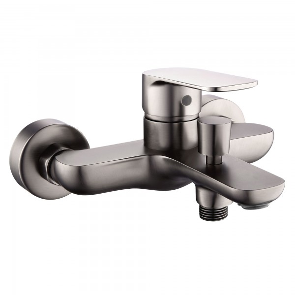 Monomando coral titanio mate bañera