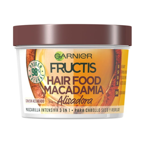 Fructis Hair Food mascarilla intensiva Macadamia Alisadora 400ml