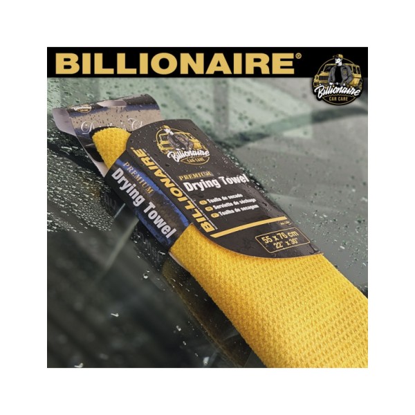 Toalla de Secado Premium Billionaire Drying Towel Bayeta Diseñada para Super Absorción 360 gsm Extra Grande 55 x 76 cm