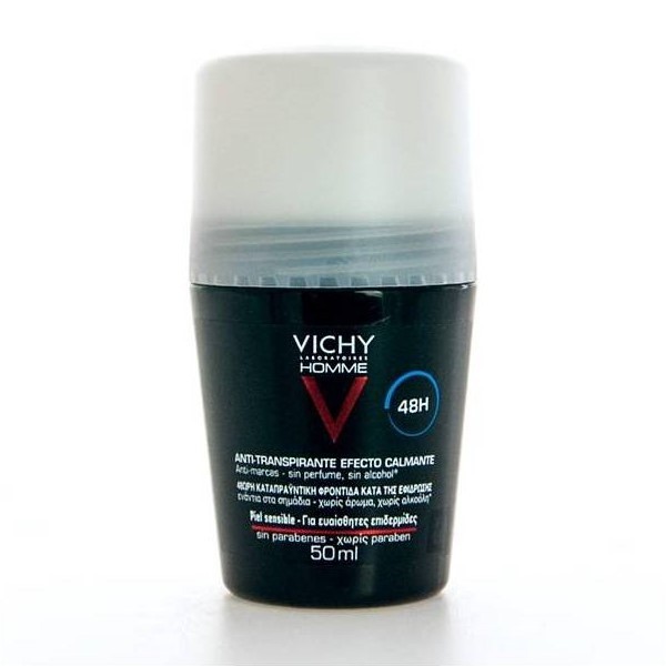 Vichy Homme Desodorante Antitranspirante Roll-On Piel Sensible 48h 50 ml