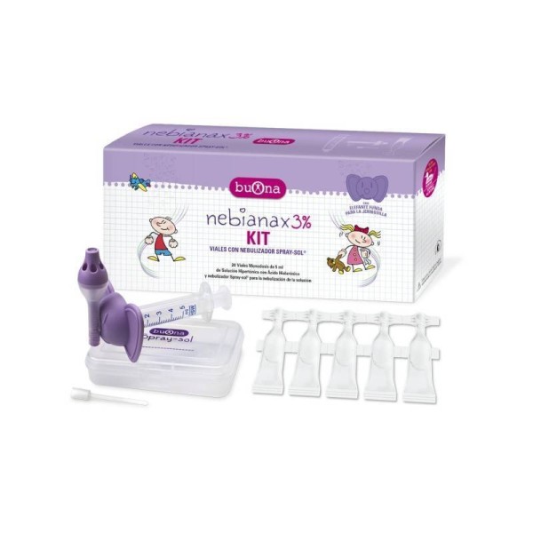 Buona Nebianax 3% Kit Limpieza Nasal Spray-sol +