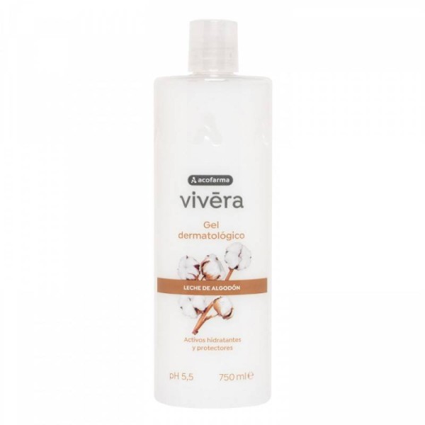 Acofarma Vivera Gel Leche Algodon 1 Envase 750 m