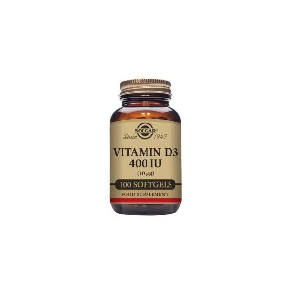 Solgar Vitamina D3 400 Ui 10 Mcg 100 Caps Blanda