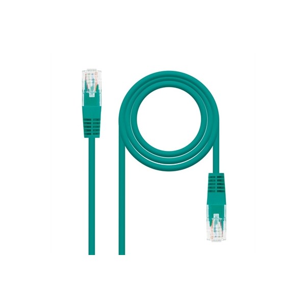 Nanocable latiguillo rj45 cat. 6 utp 0.5 m verde