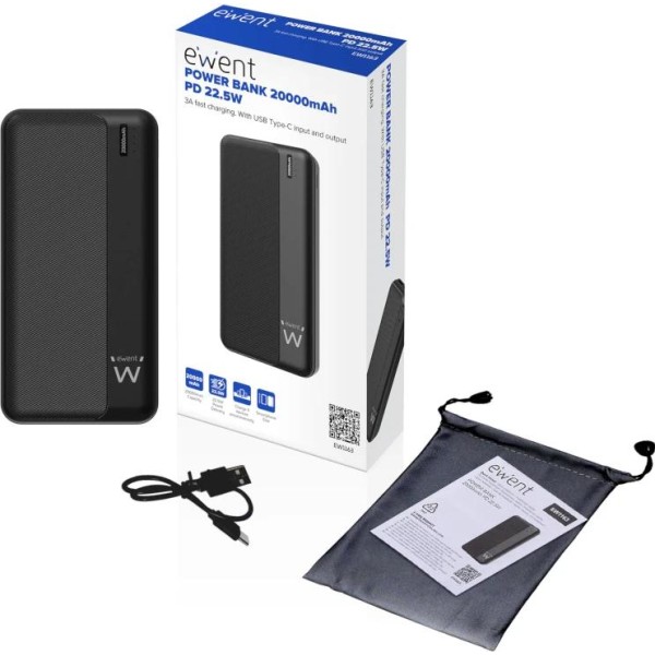 Ewent powerbank 20000mah pd 22,5w