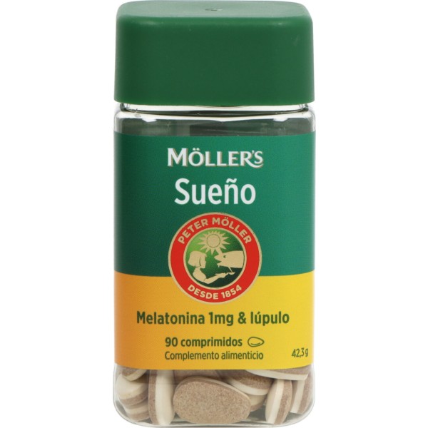 Moller´s Sueño Melatonina 1 Mg y Lupulo 90 Comprimidos 