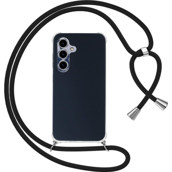 Jc funda trasera de silicona con cuerda / samsung galaxy s25 fe