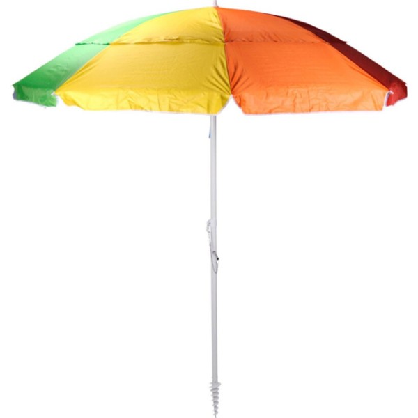 Sombrilla de playa arcoíris, ø200 x 220 cm